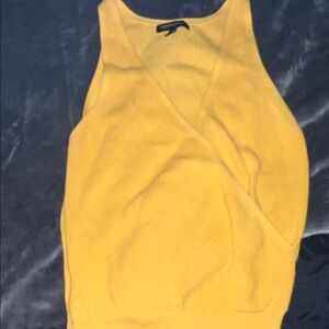 Banana Republic Golden Mustard Wrap Tank Top